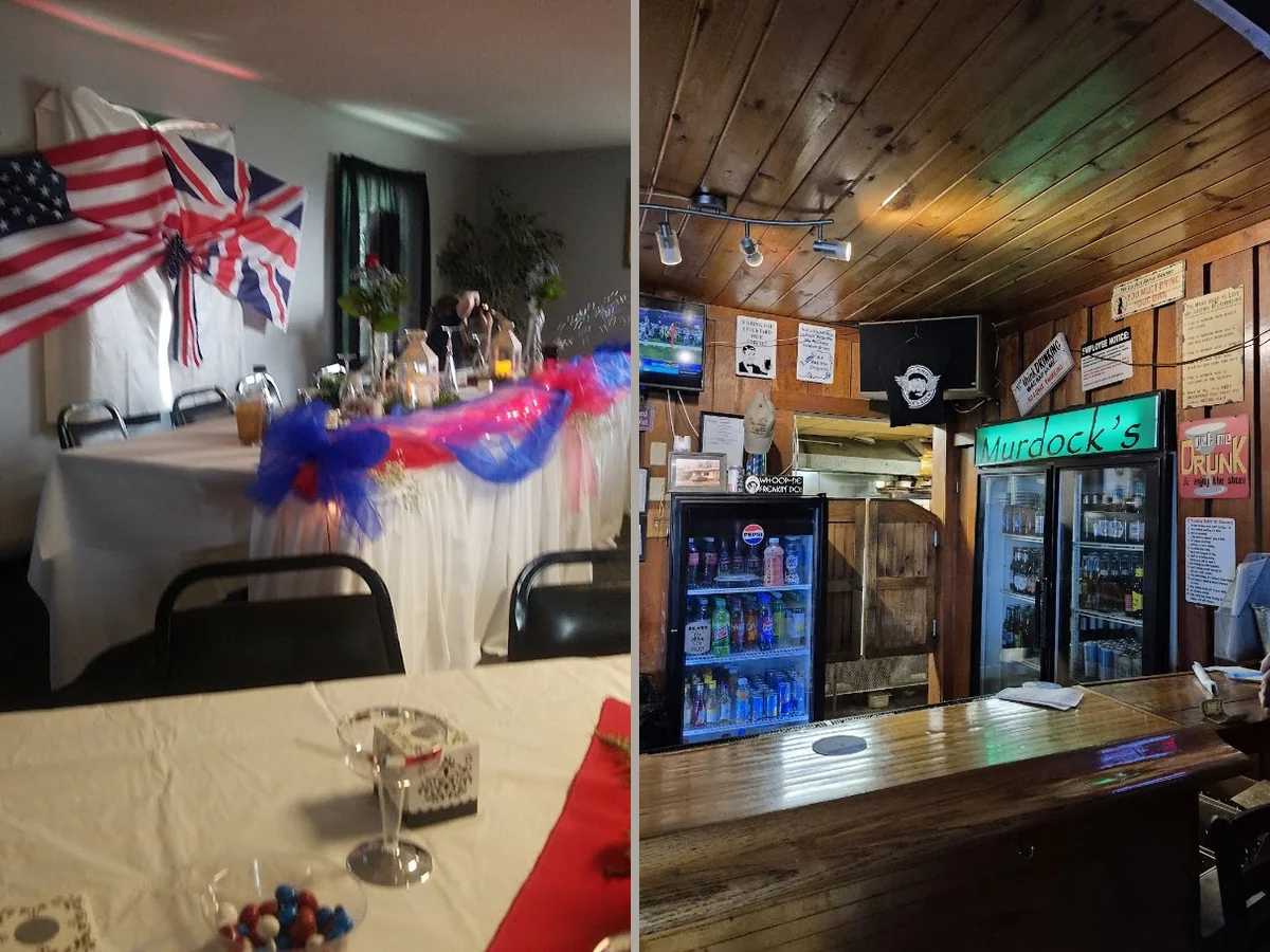 Casual bar and grill dining room
