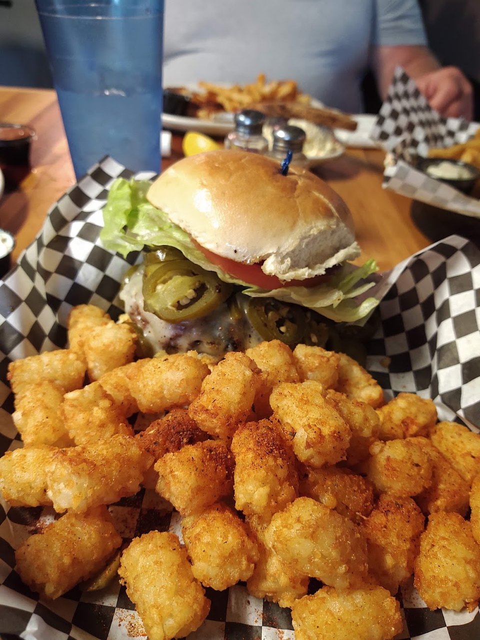 Spicy Hamburger and Tater Tots